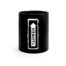 Load image into Gallery viewer, 11oz Black Yahweh Mug (Vertical)
