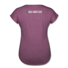 Load image into Gallery viewer, Try God Women&#39;s T-Shirt by Grace and Mercy Gear - heather plum
