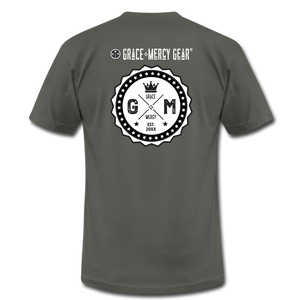 Try God Men's T-Shirt by Grace and Mercy Gear - asphalt