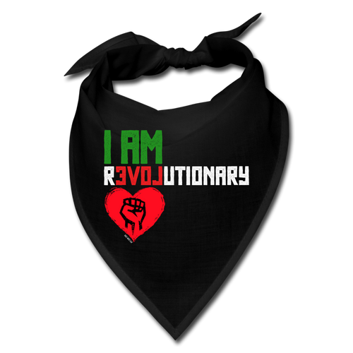 I AM REVOLUTIONARY Bandana - black