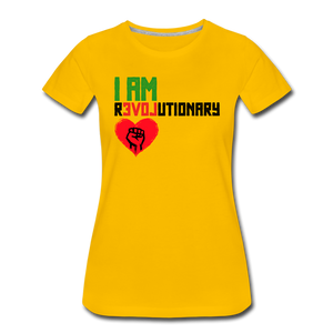 I AM REVOLUTIONARY Women’s Premium Tee - sun yellow