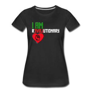 I AM REVOLUTIONARY Premium Women’s Dark Tee - black