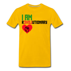 I AM REVOLUTIONARY Men's T-Shirt BOLD YELLOW - sun yellow