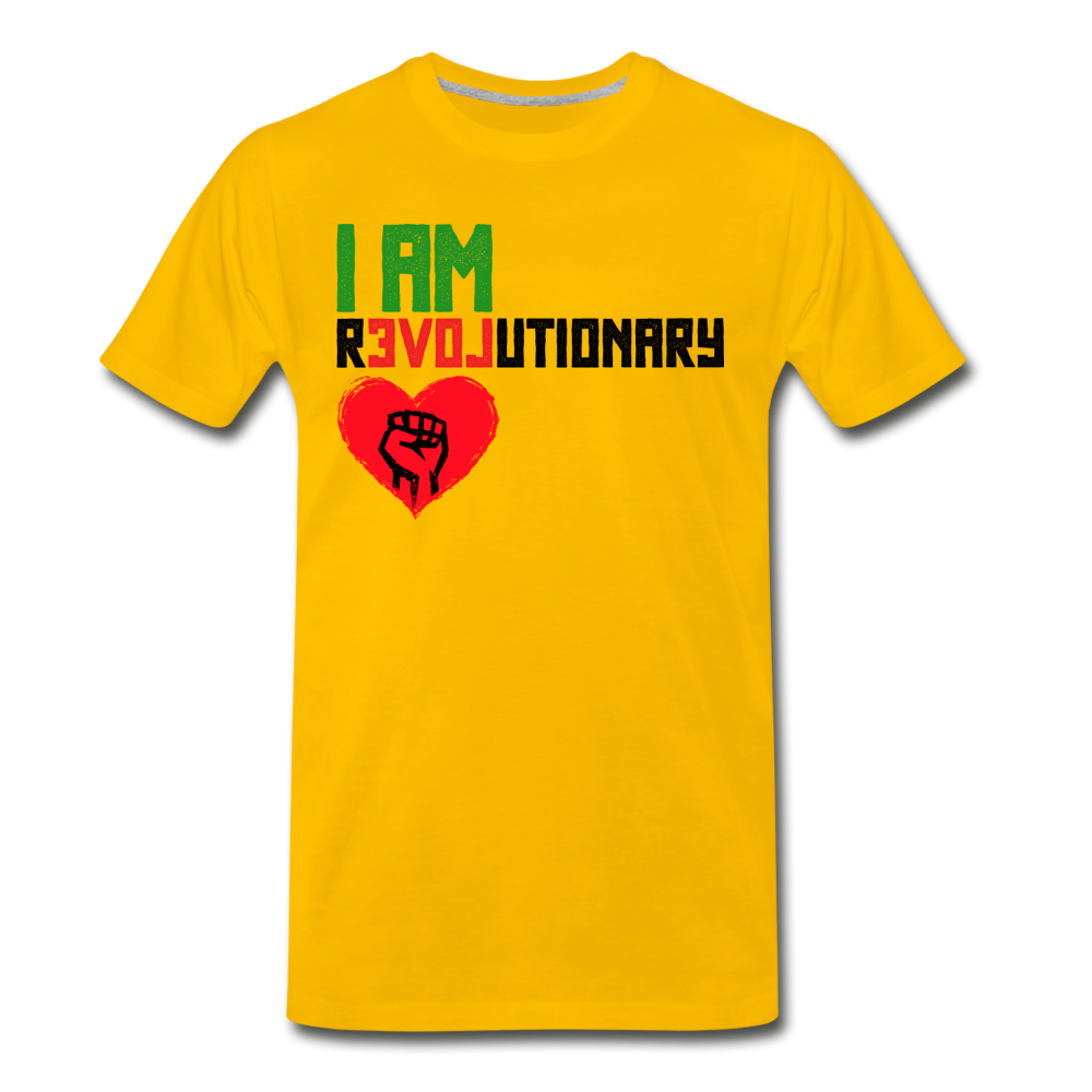 I AM REVOLUTIONARY Men's T-Shirt BOLD YELLOW - sun yellow