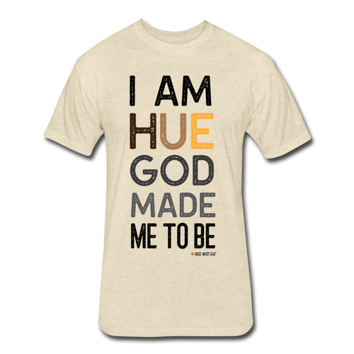 I am Hue Tee - heather cream