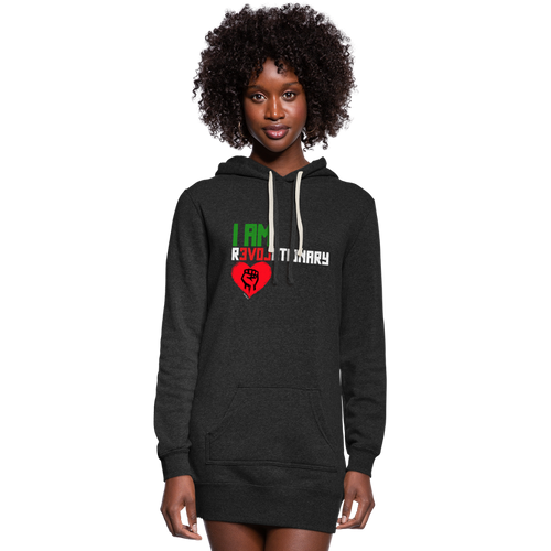 I AM REVOLUTIONARY Women's Hoodie Dress - heather black