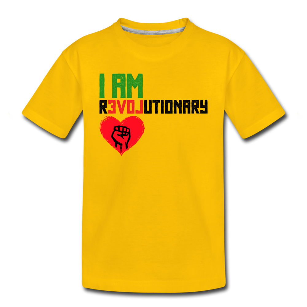 I AM REVOLUTIONARY Kids' Premium T-Shirt - sun yellow